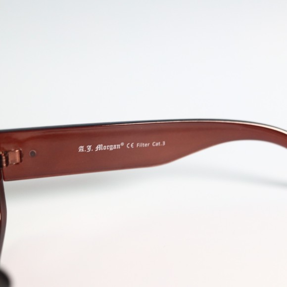 AJ Morgan 53848 52-21 136 Red Oversized rectangle sunglasses N3 - Picture 6 of 10